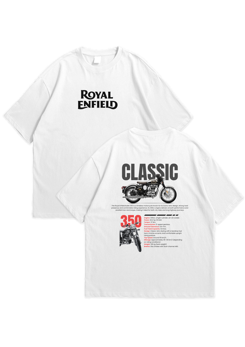 Royal Enfield Classic 350 — Oversized Graphic T-Shirt